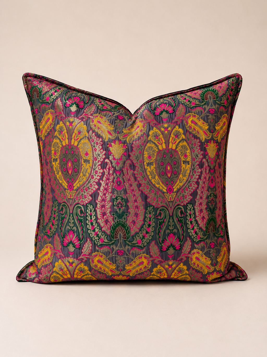 Banarasi Kumaş Dekoratif Kırlent | İthal Hint Kumaşı
