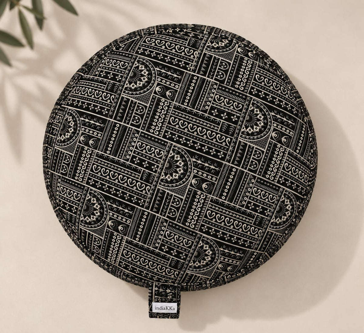 Hint Kumaşı Meditasyon Minderi – Pamuk Dolgulu - 60 cm